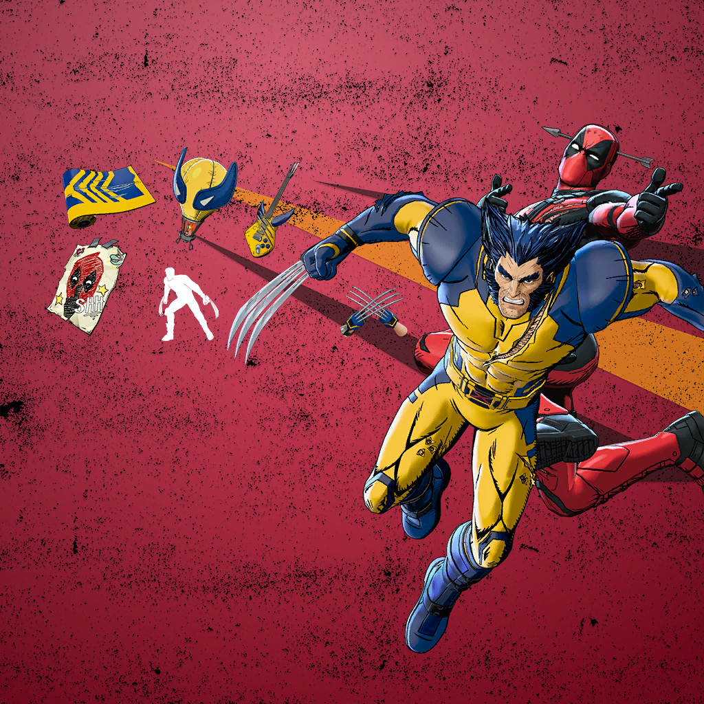 Pacotão Deadpool e Wolverine Fortnite
