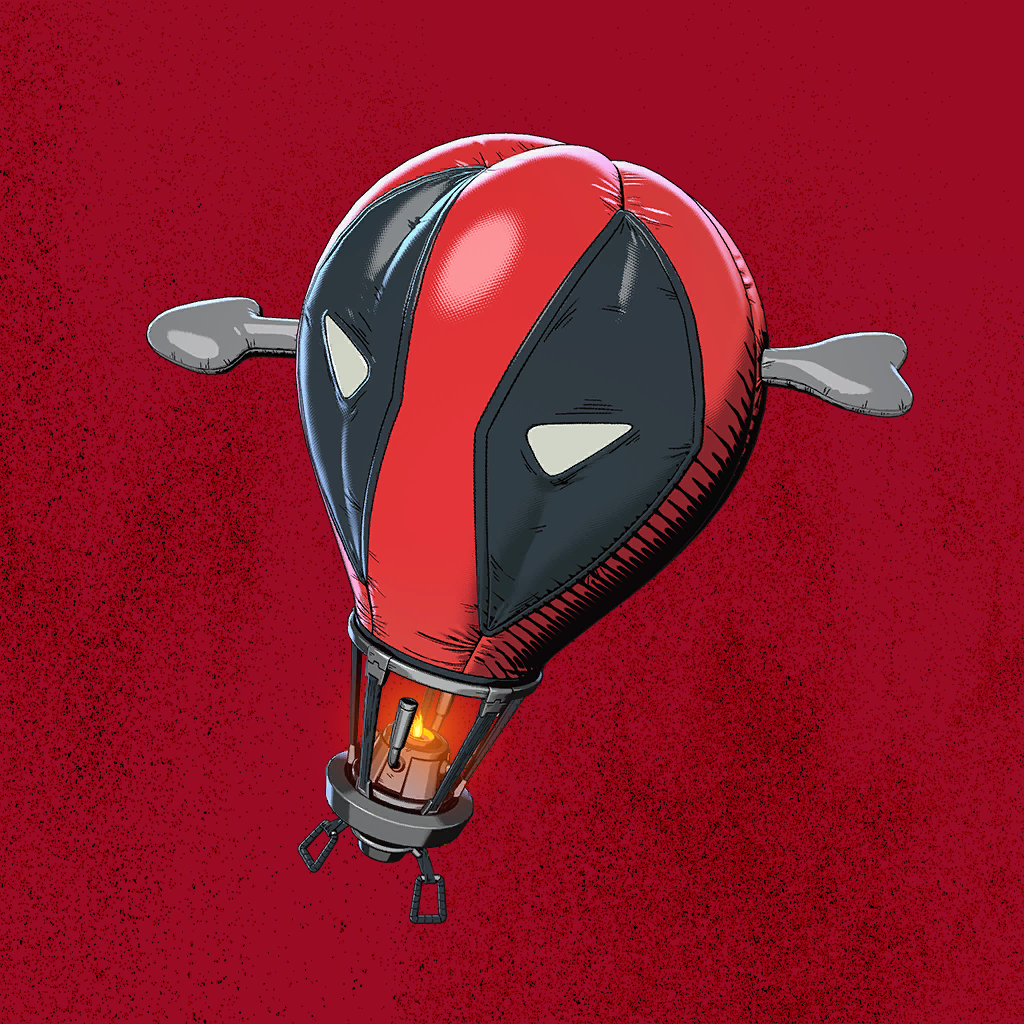Balão do Deadpool Fortnite